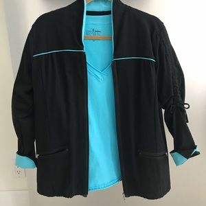 2 piece matching jacket and t shirt